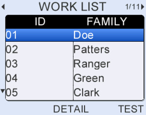 Use the programmable Work List feature to plan your screening workload.

