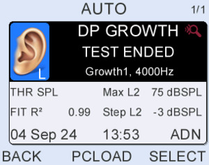 Searchable 4000 tests storage listed in chronological order with on-screen test result summary table. Detailed demographic data.